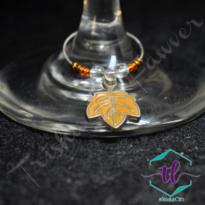 Autumn Leaves Wine Charms (#2)