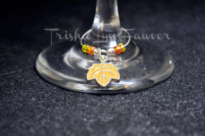 Autumn Leaves Wine Charms (#4)