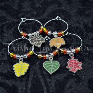 Autumn Leaves Wine Charms (#4)