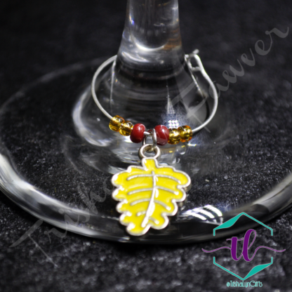 Autumn Leaves Wine Charms (#5)