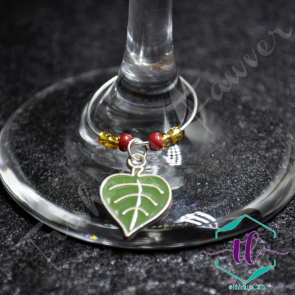 Autumn Leaves Wine Charms (#5)