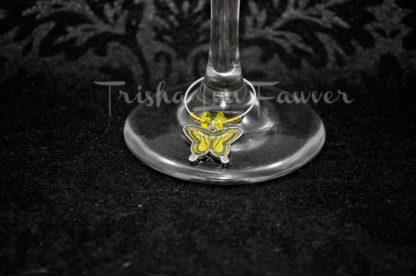 Butterfly Trio Wine Charms