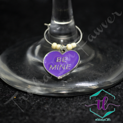 Conversation Hearts Wine Charms (#3)