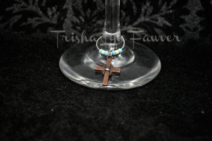 Easter Crosses Wine Charms