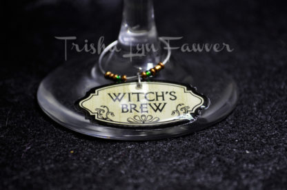 Halloween Labels Wine Charms