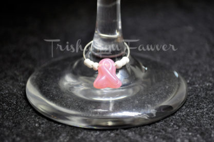 Breast Cancer Awareness Wine Charms (#1)