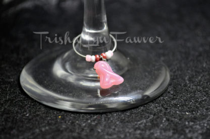 Breast Cancer Awareness Wine Charms (#2)