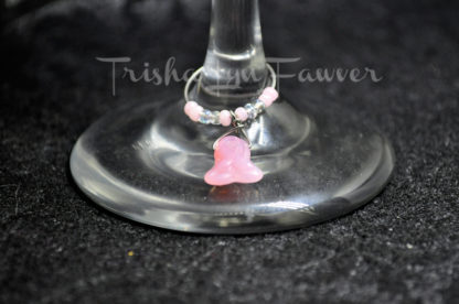 Breast Cancer Awareness Wine Charms (#3)