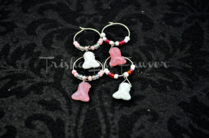 Breast Cancer Awareness Wine Charms (#3)