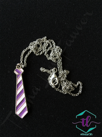 Necktie Sweater Necklaces in Pink & Purple