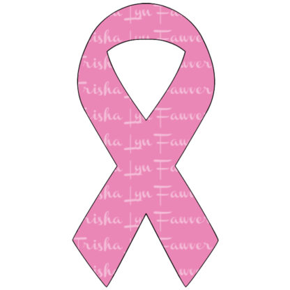 Cause Awareness Ribbon Vinyl Decal in Pink