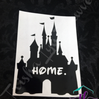 Disney Castle Home Decal in Black