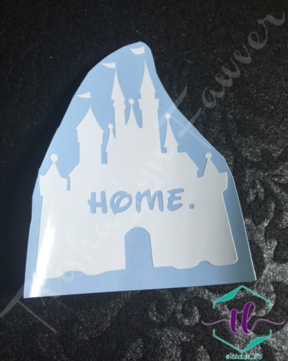 Disney Castle Home Decal in White