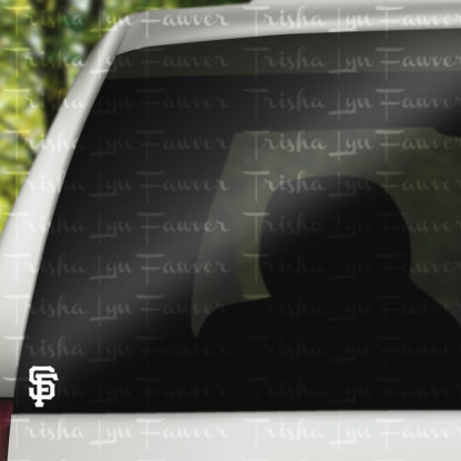 San Francisco Giants Decal in White