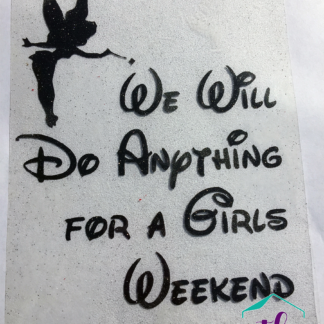 Tinker Bell Girls Weekend Iron-On Decal
