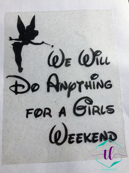 Tinker Bell Girls Weekend Iron-On Decal
