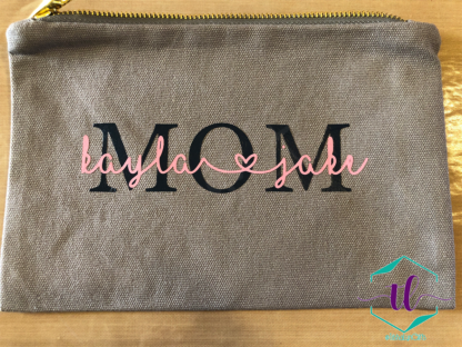 Personalized Mom Makeup Bags