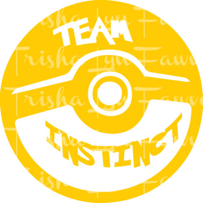 Pokemon GO Team Instinct Vinyl Decal