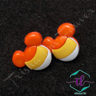 Candy Corn Mickey & Minnie Post Back Earrings