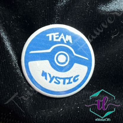 Pokemon Go Team Buttons - Team Mystic