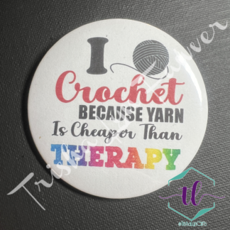 Crochet Therapy Button