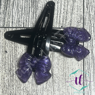 Resin Bow Hair Clips